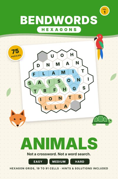 Bendwords Hexagons: Animals cover